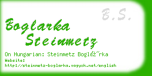 boglarka steinmetz business card